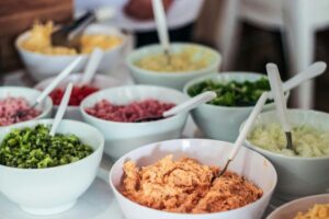 Preparing African fried rice